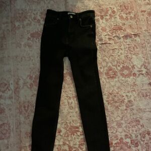 Zara Black Skinny High-Rise Jeans